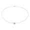 Collier Collier en or blanc 18 carats serti de diamants 58 Facettes 4599184CN