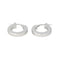 Boucles d'oreilles Créoles - Boucles d'oreilles en or blanc 18 carats 58 Facettes 4599589CN
