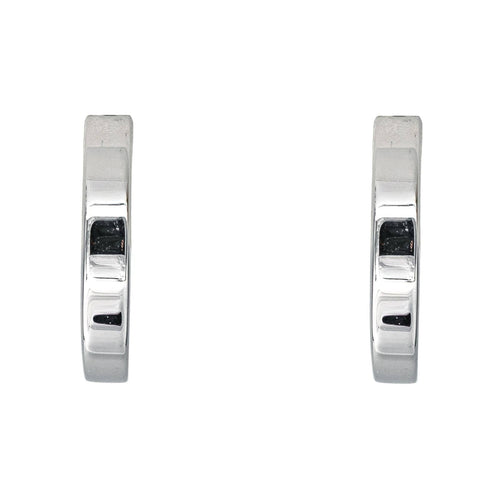 Boucles d'oreilles Créoles - Boucles d'oreilles en or blanc 18 carats 58 Facettes 4599589CN