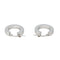 Boucles d'oreilles Créoles - Boucles d'oreilles en or blanc 18 carats 58 Facettes 4599589CN
