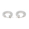 Boucles d'oreilles Créoles - Boucles d'oreilles en or blanc 18 carats 58 Facettes 4599589CN