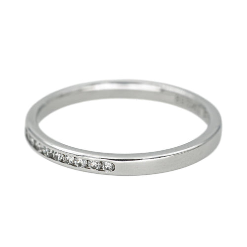 Bague 50 Fred For Love - Bague demi-alliance en platine et diamants 58 Facettes 4607371RV