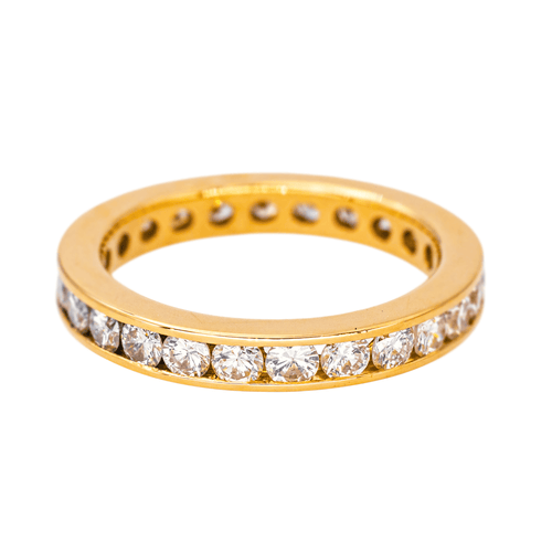 Bague 48 Alliance américaine - Bague en or jaune 18 carats et diamants 58 Facettes 4608559CN