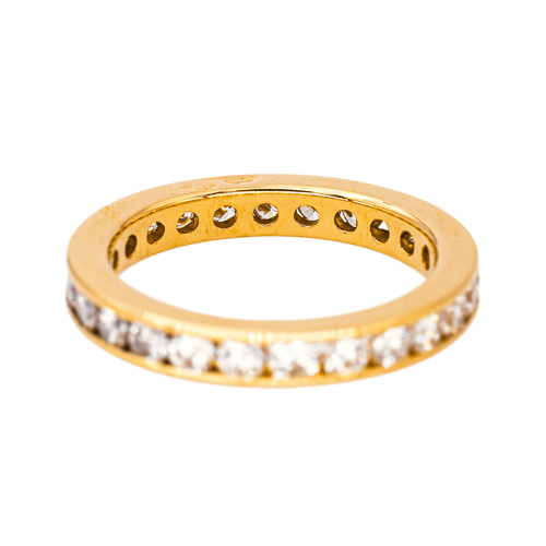 Bague 48 Alliance américaine - Bague en or jaune 18 carats et diamants 58 Facettes 4608559CN