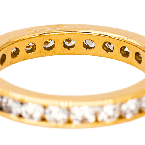 Bague 48 Alliance américaine - Bague en or jaune 18 carats et diamants 58 Facettes 4608559CN