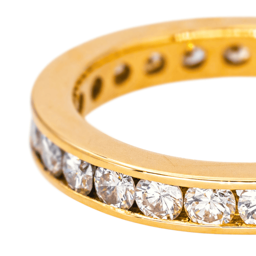 Bague 48 Alliance américaine - Bague en or jaune 18 carats et diamants 58 Facettes 4608559CN