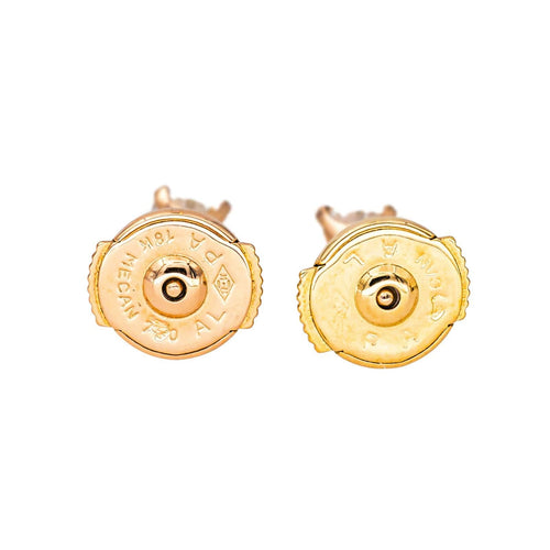 Boucles d'oreilles Boucles d’oreilles puces en or jaune 18 carats et diamants 58 Facettes 4608588CN