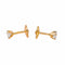 Boucles d'oreilles Boucles d’oreilles puces en or jaune 18 carats et diamants 58 Facettes 4608588CN