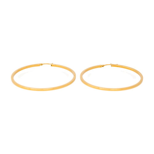 Boucles d'oreilles Boucles d’oreilles créoles en or jaune 18 carats 58 Facettes 4615246CN