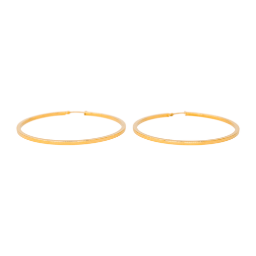 Boucles d'oreilles Boucles d’oreilles créoles en or jaune 18 carats 58 Facettes 4615246CN