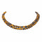 Collier Collier choker en or jaune et blanc 18 carats, œil-de-tigre et diamants 58 Facettes 4615473CN