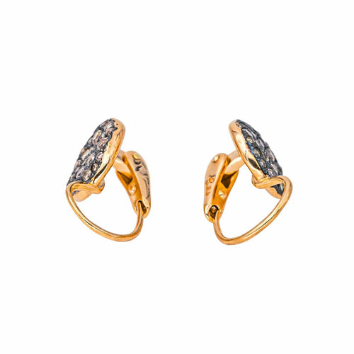 Boucles d'oreilles Pomellato Sabbia - Boucles d’oreilles dormeuses en or rose et diamants 58 Facettes 4621185CN