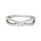 Bague 52 Bague solitaire en or blanc 18 carats et diamants 58 Facettes 4622604RV