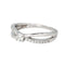 Bague 52 Bague solitaire en or blanc 18 carats et diamants 58 Facettes 4622604RV