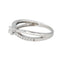 Bague 52 Bague solitaire en or blanc 18 carats et diamants 58 Facettes 4622604RV