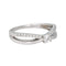 Bague 52 Bague solitaire en or blanc 18 carats et diamants 58 Facettes 4622604RV