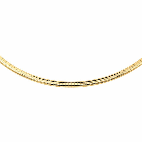 Collier Collier maille oméga en or jaune 18 carats 58 Facettes 4629801RV