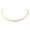 Collier Collier maille oméga en or jaune 18 carats 58 Facettes 4629801RV