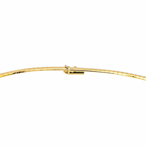 Collier Collier maille oméga en or jaune 18 carats 58 Facettes 4629801RV