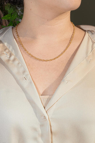 Collier Collier maille torsadée en or jaune 18 carats 58 Facettes 4638675CN
