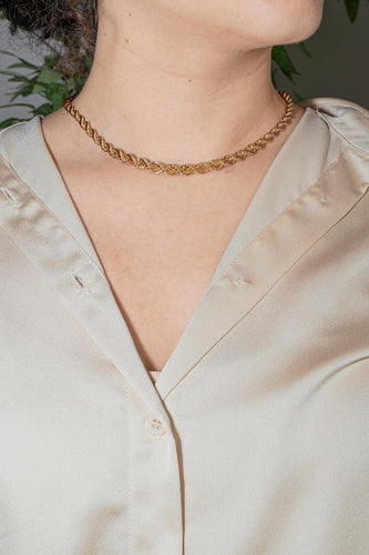Collier Collier - Chaîne torsadée en or rose 18 carats 58 Facettes 4651156CN