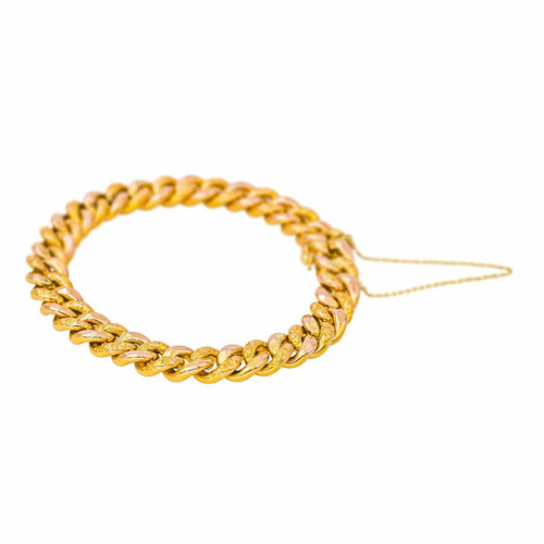 Bracelet Bracelet maille gourmette en or rose 18 carats 58 Facettes 4651158CN