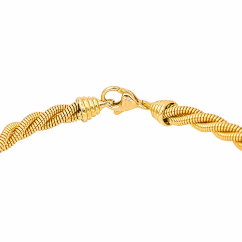 Collier Collier chaîne maille torsadée en or jaune 18 carats 58 Facettes 4653787CN