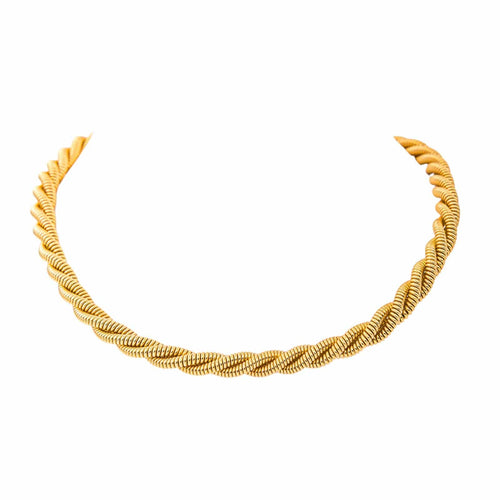 Collier Collier chaîne maille torsadée en or jaune 18 carats 58 Facettes 4653787CN