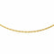 Collier Collier chaîne en or jaune 18 carats, maille forçat torsadée 58 Facettes 4653799CN