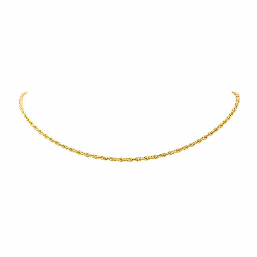 Collier Collier chaîne en or jaune 18 carats, maille forçat torsadée 58 Facettes 4653799CN
