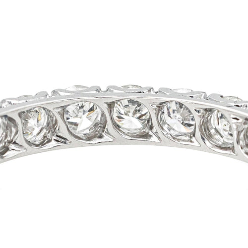 Bague 52 Alliance américaine - Bague en or blanc 18 carats et diamants 58 Facettes 4655213RV