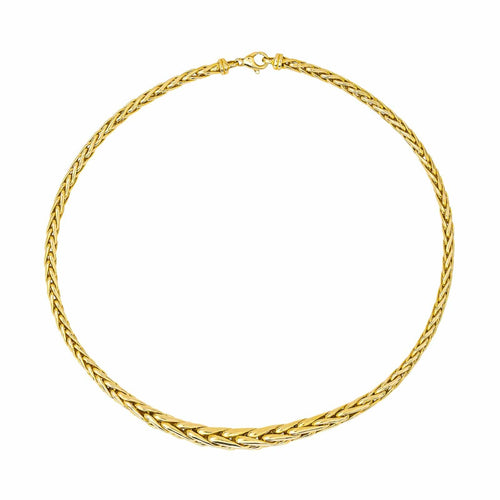 Collier Collier maille palmier en or jaune 18 carats 58 Facettes 4656658CN