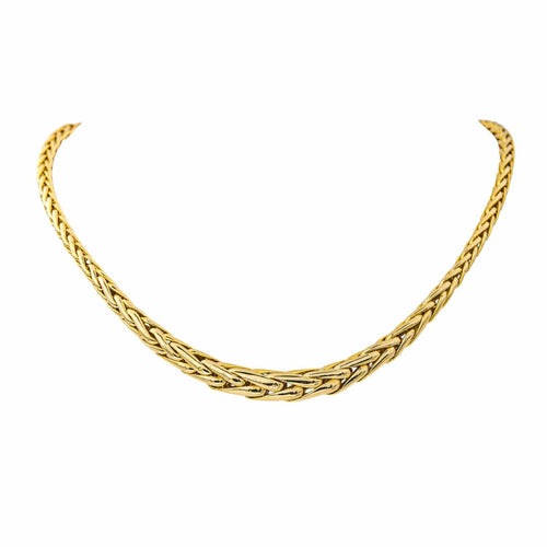 Collier Collier maille palmier en or jaune 18 carats 58 Facettes 4656658CN