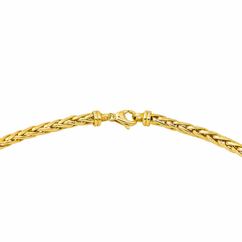 Collier Collier maille palmier en or jaune 18 carats 58 Facettes 4656658CN