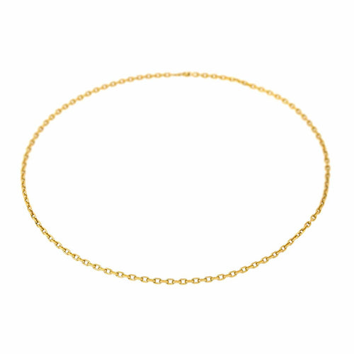 Collier Collier chaîne maille forçat en or rose 18 carats 58 Facettes 4658385CN