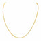 Collier Collier chaîne maille forçat en or rose 18 carats 58 Facettes 4658385CN