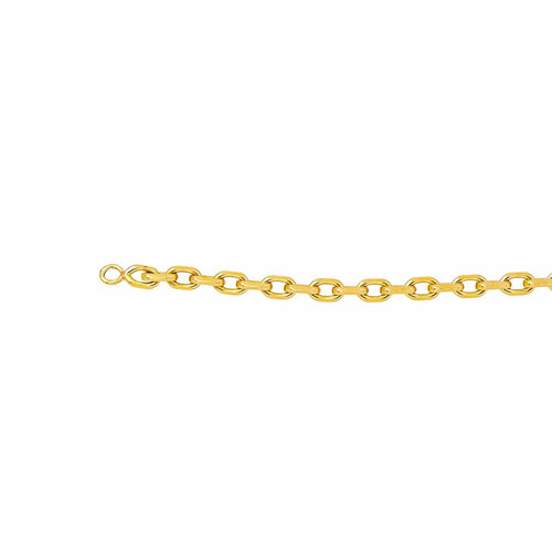 Collier Collier chaîne maille forçat en or rose 18 carats 58 Facettes 4658385CN