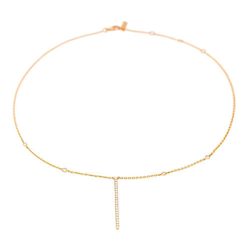 Collier Messika Gatsby - Collier en or rose avec diamants 58 Facettes 4661187RV