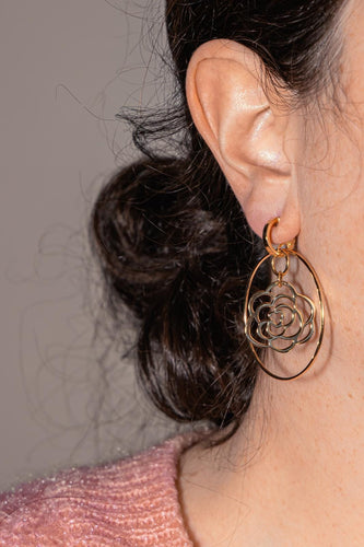 Boucles d'oreilles Chanel Camélia - Boucles d’oreilles en or jaune 18 carats 58 Facettes 4662253RV