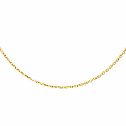 Collier Collier maille forçat en or jaune 18 carats 58 Facettes 4665396CN