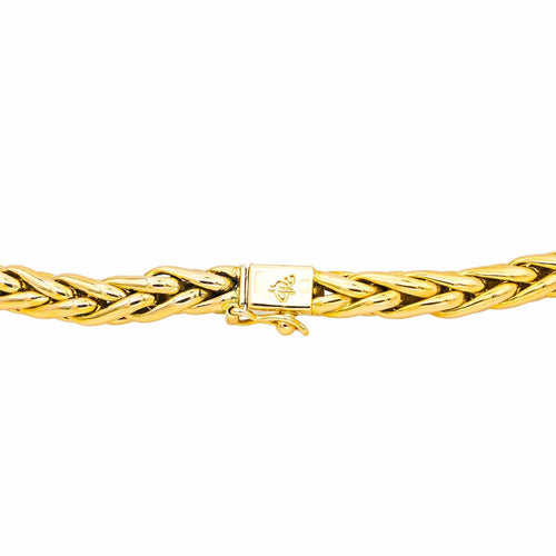 Collier Collier maille palmier en or jaune 18 carats 58 Facettes 4666982CN