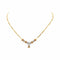 Collier Collier motifs cœurs en or jaune et blanc 18 carats, diamants et rubis 58 Facettes 4670260CN