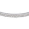 Bracelet Bracelet jonc en or blanc 18 carats et diamants 58 Facettes 4672915RV