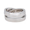 Bague 56.5 Bague pavée en or blanc 18 carats et diamants 58 Facettes 4672916RV