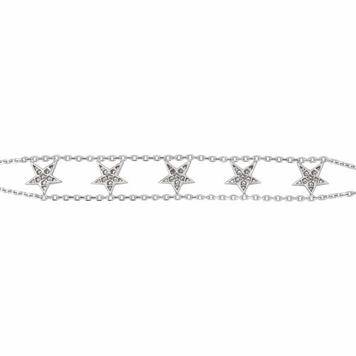 Bracelet Bracelet en or blanc 18 carats serti de diamants 58 Facettes 4673468RV
