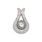 Pendentif Pendentif en or blanc 18 carats avec perle et diamants 58 Facettes 4673557RV