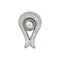 Pendentif Pendentif en or blanc 18 carats avec perle et diamants 58 Facettes 4673557RV