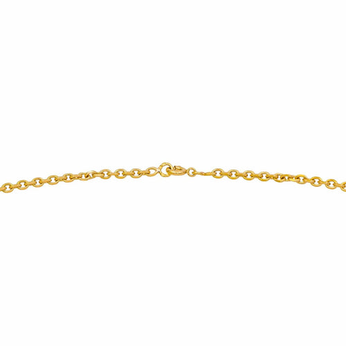 Collier Collier chaîne maille forçat en or jaune 18 carats 58 Facettes 4675224CN