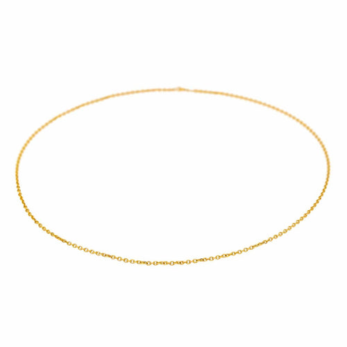 Collier Collier chaîne maille forçat en or jaune 18 carats 58 Facettes 4675224CN