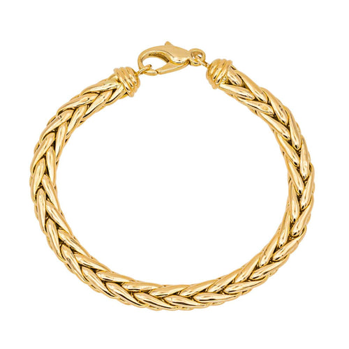Bracelet Bracelet maille palmier en or jaune 18 carats 58 Facettes 4675267CN